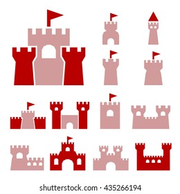 castle icon set