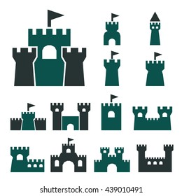 castle icon set
