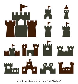 castle icon set