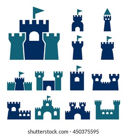 castle icon set