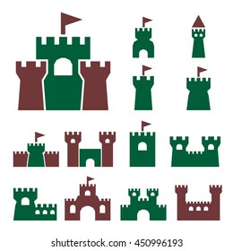 castle icon set