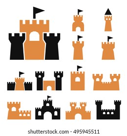 castle icon set