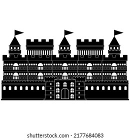 castle icon set, castle vector set sign symbol