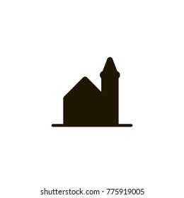 castle icon. sign design