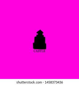 castle icon sign signifier vector