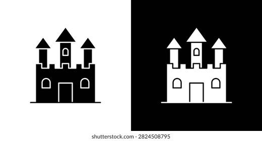 Castle icon simple artwork collection