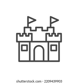 Castle icon. Simple element from amusement park collection. Creative Castle icon for web design, templates, infographics and more