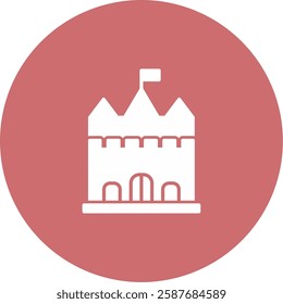 Castle Icon Symbol Art Sign