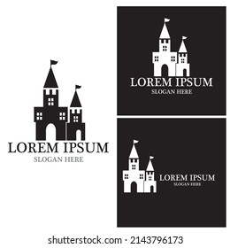 Castle icon and symbol vector template