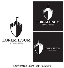 Castle icon and symbol vector template