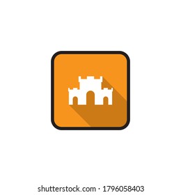 Castle icon template flat design