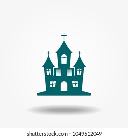Castle icon vector.