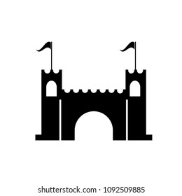 Castle icon vector