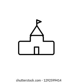 castle icon vector