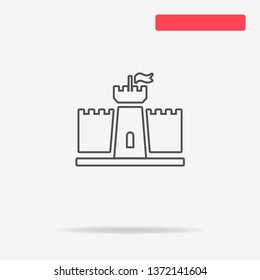 Castle icon. Vector concept illustration for design.