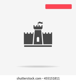 Castle icon. Vector concept illustration for design.