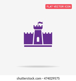 Castle icon. Vector concept illustration for design.
