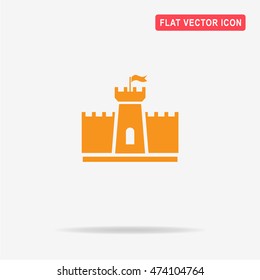 Castle icon. Vector concept illustration for design.