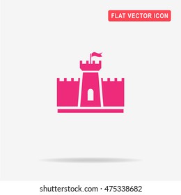 Castle icon. Vector concept illustration for design.