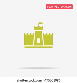 Castle icon. Vector concept illustration for design.
