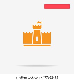 Castle icon. Vector concept illustration for design.