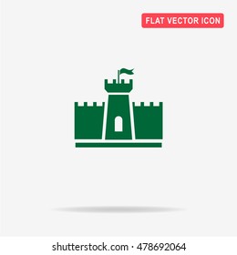 Castle icon. Vector concept illustration for design.