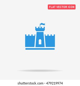Castle icon. Vector concept illustration for design.