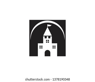 Castle icon vector illustration