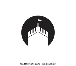 Castle icon vector illustration