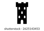 Castle Icon Vector Illustration Design