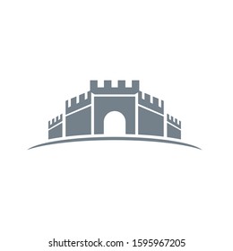 Castle icon Vector Illustration design Logo template