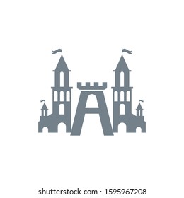 Castle icon Vector Illustration design Logo template