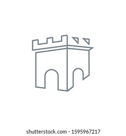 Castle icon Vector Illustration design Logo template