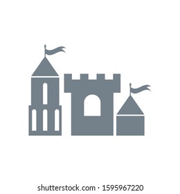 Castle icon Vector Illustration design Logo template