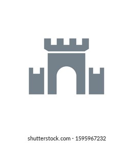 Castle icon Vector Illustration design Logo template