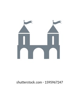 Castle icon Vector Illustration design Logo template