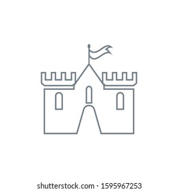 Castle icon Vector Illustration design Logo template