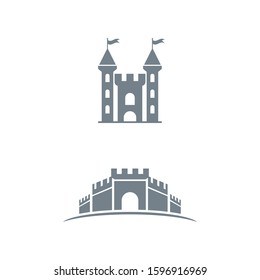 Castle icon Vector Illustration design Logo template