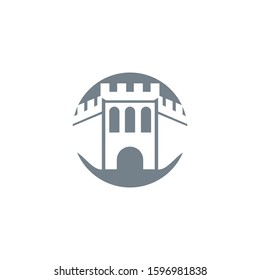 Castle icon Vector Illustration design Logo template