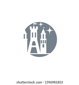 Castle icon Vector Illustration design Logo template