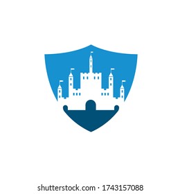 castle icon vector illustration design template