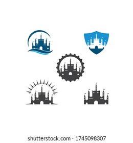 castle icon vector illustration design template