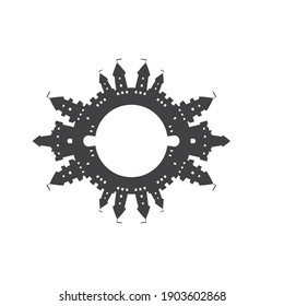 castle icon vector illustration design template