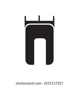 Ícone de castelo vetor ilustração design