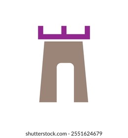 Castle icon vector illustration design