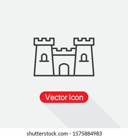 Castle Icon Vector Illustration Eps10