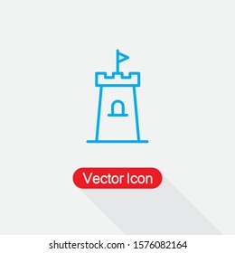 Castle Icon Vector Illustration Eps10