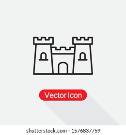 Castle Icon Vector Illustration Eps10