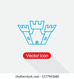 Castle Icon Vector Illustration Eps10