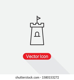 Castle Icon Vector Illustration Eps10